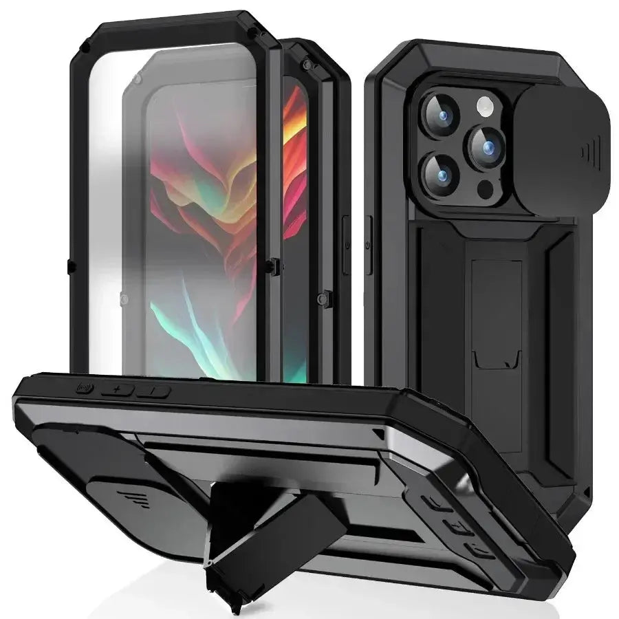 ArmorX ProGuard Max: Premium Military-Grade Rugged Case with 360° Tempered Glass Protection for iPhone 16 & Earlier Models