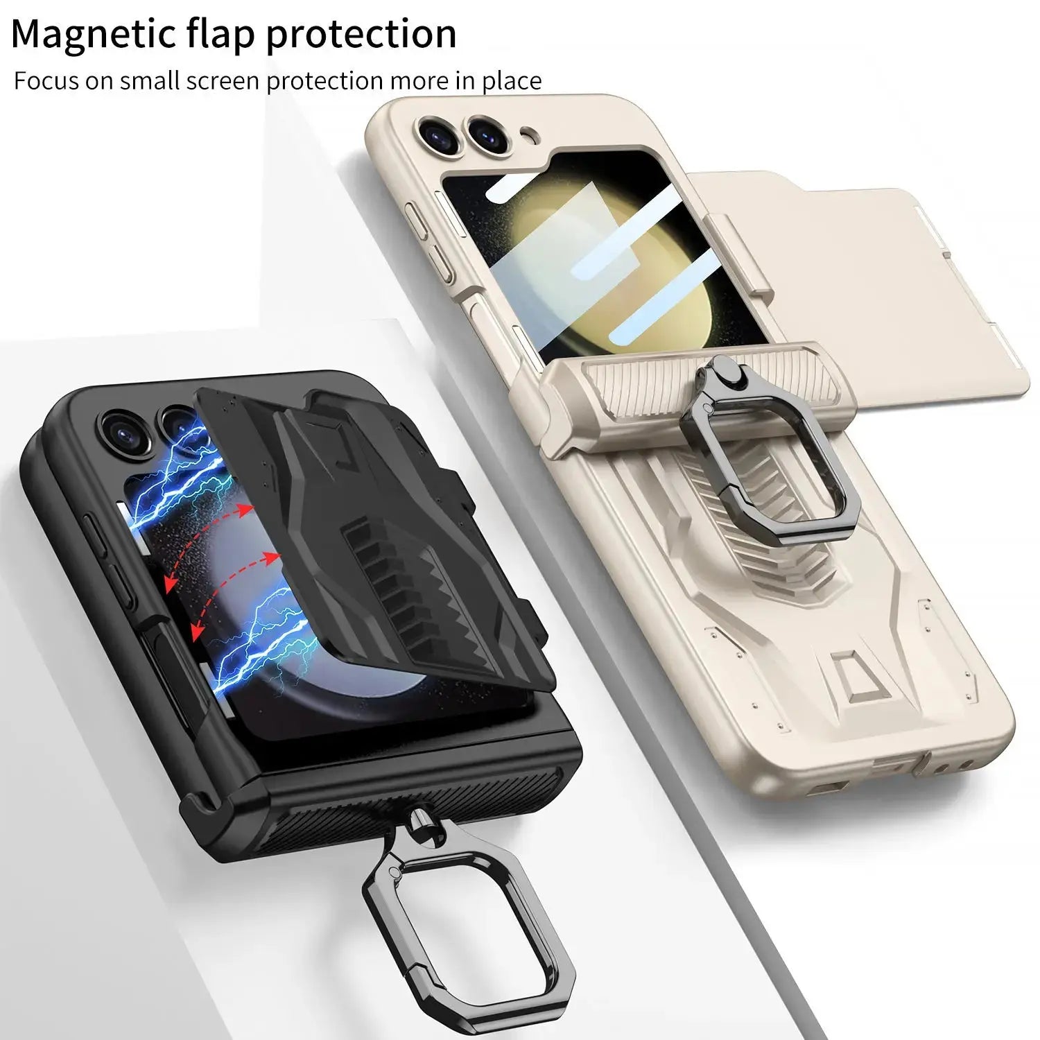 GalaxyGuard Pro: Magnetic Hinge All-Package Case for Samsung Galaxy Z Flip 5 5G Pinnacle Luxuries