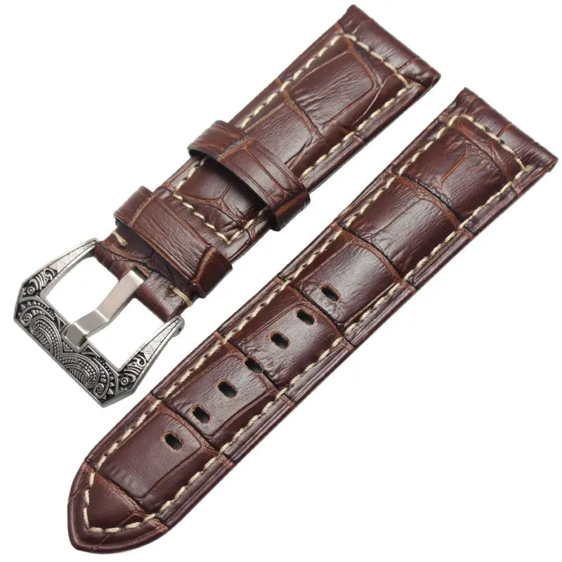 Pinnacle Handmade Genuine Italian Leather Watch Band 22mm 24mm Pinnacle Luxuries