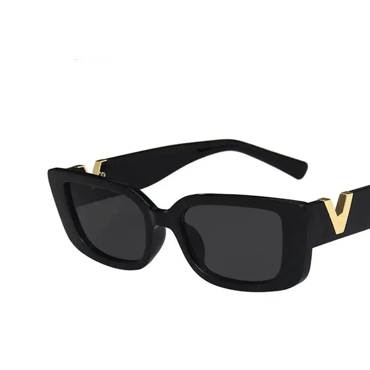 RetroGlow Designer Women's Rectangle Sunglasses