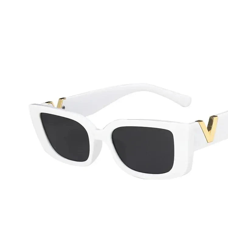 RetroGlow Designer Women's Rectangle Sunglasses