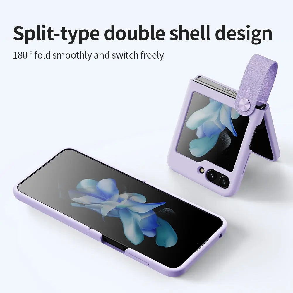 SleekLoop Liquid Matte Silicone Phone Case for Samsung Galaxy Z Flip 5 Pinnacle Luxuries