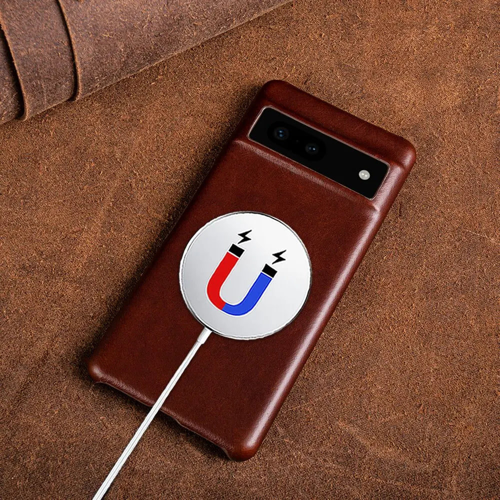 Oil Wax Genuine Leather Case For Google Pixel 7 Shell Series 7Pro 6A 6Pro Aesthetic Vintage Phone Cover Capa Back Coque Carcasa Pinnacle Luxuries