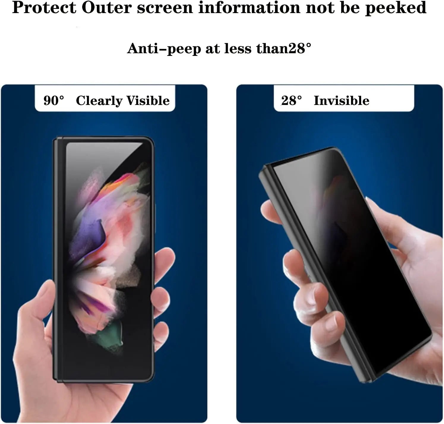 StealthGuard Privacy Screen Protectors For Samsung Z Fold and Flip - Set of 2 Anti-Spy Shields Pinnacle Luxuries