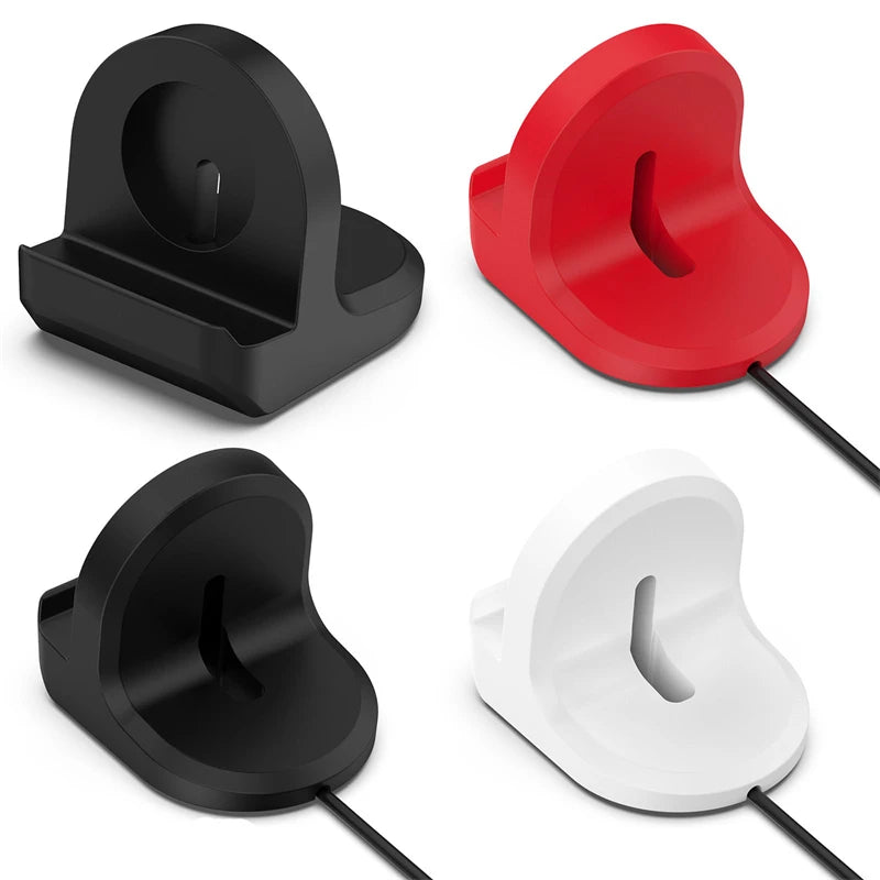 Silicone Charger Dock Holder for Samsung Galaxy Watch 7/6/5 - Pro Charging Stand for Galaxy Watch Ultra 47mm