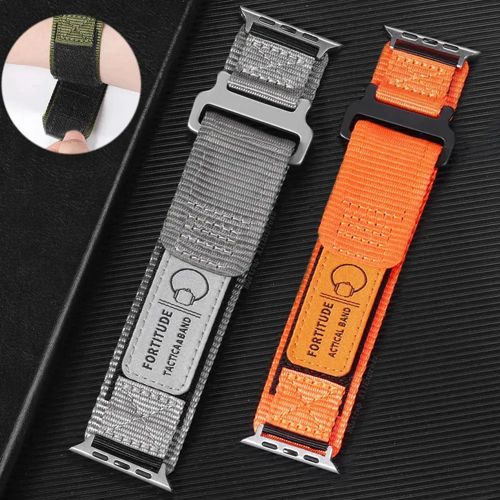 Sports Nylon Loop for Apple Watch band 45mm 44mm Ultra 49mm Tactical Strap for Iwatch Series 8 7 6 5 SE 4 3 42mm 38mm 40mm 41mm Pinnacle Luxuries