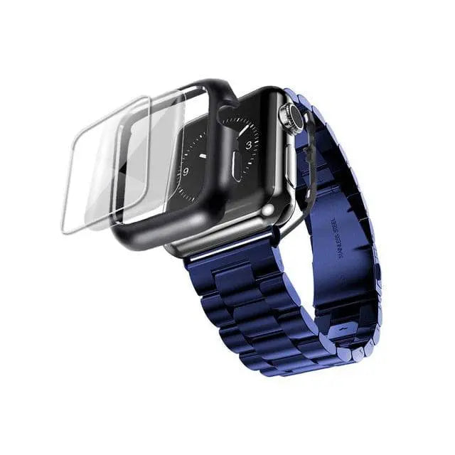 Premium Luxury Stainless Steel Apple Watch SE Series 6 Band Case - Pinnacle Luxuries