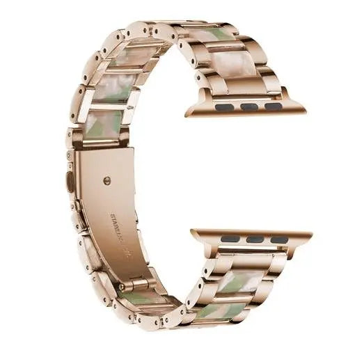 Custom Luxury Stainless Steel Resin Apple Watch Band - Pinnacle Luxuries